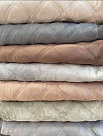 Велюровое стеганое покрывало с прослойкой синтепона 210х230 без наволочек