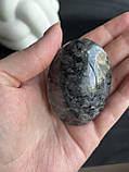 Натуральний ларвікіт мінерал камінь ларвікіт палм овал.60*43*31 мм, фото 2