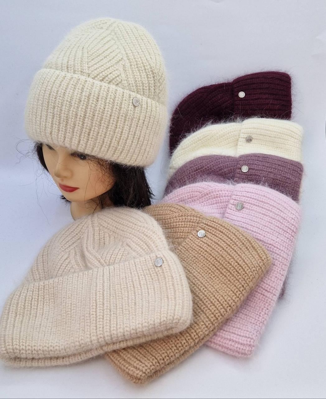 Жіночі шапки ангора оптом Україна