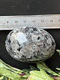 Натуральний ларвікіт мінерал камінь ларвікіт палм овал.56*42*29 мм, фото 8