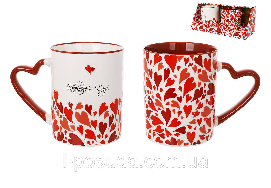 Набір із двох кухлів Valentine 450 мл, фото 1