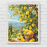 Алмазна мозаїка/вишивка Лимонне дерево 40*50 см Орігамі OD 3490, фото 9