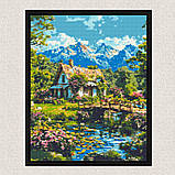 Алмазна мозаїка/вишивка Альпійська гармонія 40*50 см Орігамі OD 3492, фото 6