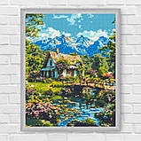 Алмазна мозаїка/вишивка Альпійська гармонія 40*50 см Орігамі OD 3492, фото 8