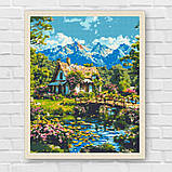 Алмазна мозаїка/вишивка Альпійська гармонія 40*50 см Орігамі OD 3492, фото 9