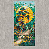 Алмазна мозаїка/вишивка Гірський водоспад 40*80 см Орігамі OD 5105, фото 4