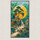 Алмазна мозаїка/вишивка Гірський водоспад 40*80 см Орігамі OD 5105, фото 5
