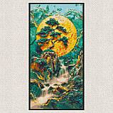 Алмазна мозаїка/вишивка Гірський водоспад 40*80 см Орігамі OD 5105, фото 6