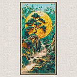 Алмазна мозаїка/вишивка Гірський водоспад 40*80 см Орігамі OD 5105, фото 7
