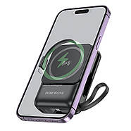 Бездротовий павербанк Borofone BJ59 Refined 10000мАч магнітний кабель PD20W 22.5W, фото 5