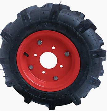 Колесо 4.00-8 6PR в зборі для мотоблока ( "Зубр", "Кентавр", "Нева", "МоторСич" та інш.), фото 3