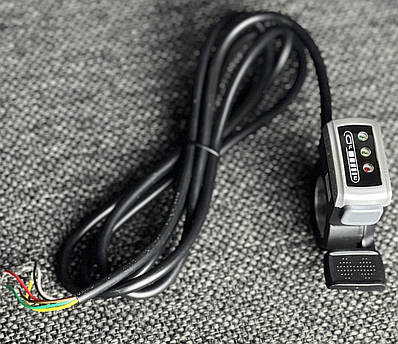 Ручка газу для електровелосипеда важільного типу з індикатором на 36v/48v