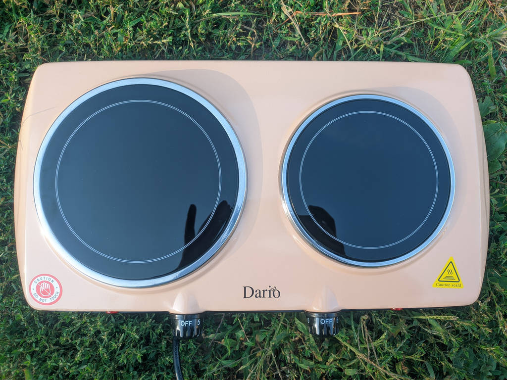 Надійна кухонна плита DARIO DHP122B 2100 Вт, Портативна переносна плита, Побутова електроплитка IZ-10 - фото покупців 2