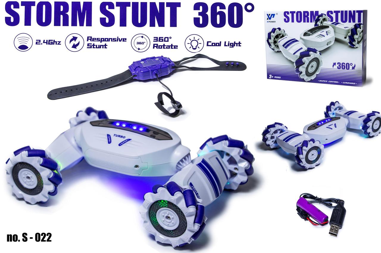 Машинка-Багі STORM STUNT 360° S-022 з керуванням від руки, фото 1