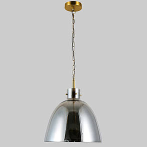 Підвісна бронзова люстра на 3 лампи з графітовим плафоном (800-P3158S-3 BK), фото 1