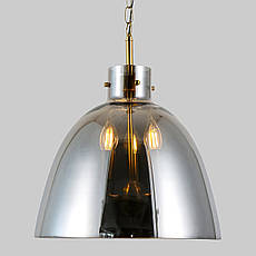 Підвісна бронзова люстра на 3 лампи з графітовим плафоном (800-P3158S-3 BK), фото 4