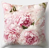 Набір декоративних чохлів на подушки з півоніями (4 шт) – квітковий принт, інтер’єрний текстиль, фото 3