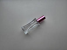 100 мл Квадрат прозорий скляний флакон з металевим розпилювачем, спреєм 18/410 для парфумів, фото 2