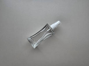 100 мл Квадрат прозорий скляний флакон з пластиковим білим розпилювачем, спреєм 18/410 для парфумів, фото 2