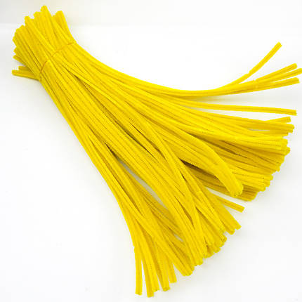 Синельний дріт 30 см, жовтий (10 шт), фото 2