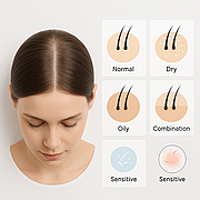 Перелік запитань для самодіагностики типу шкіри голови