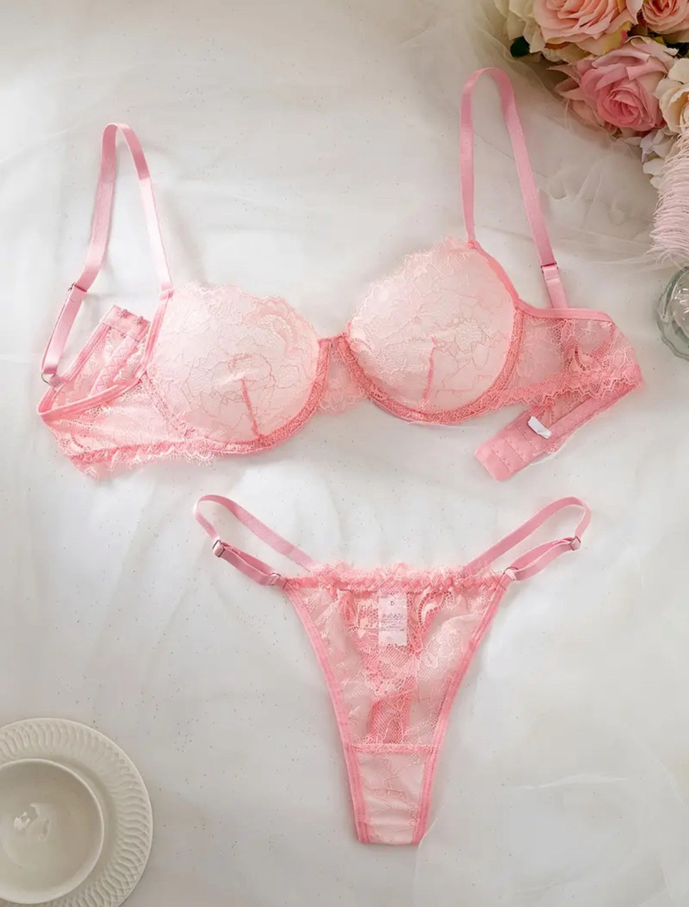 Комплект жіночої білизни Glori (р.L, рожевий)