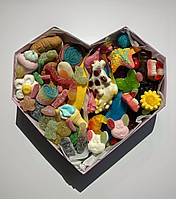 Желейный кисло - сладкий бокс heart 1300 грамм