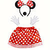 Костюм для дівчинки Мінні Маус спідниця, обруч, рукавички, носик, фото 3