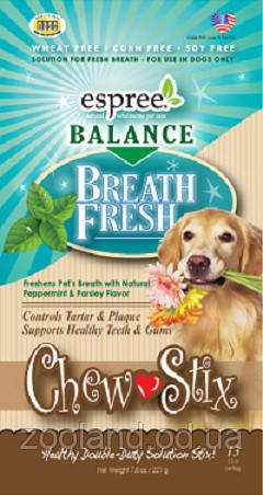 E01545 Espree Balance Breath Fresh Chew Sticks, 13 шт
