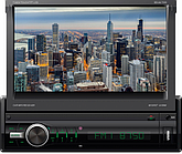 Автомагнітола 1DIN SHUTTLE SDUM-7060 Black/Multicolor, екран виїжджає