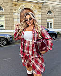 Костюм спідниця та сорочка в клітку 9973, фото 8