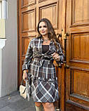 Костюм спідниця та сорочка в клітку 9973, фото 7