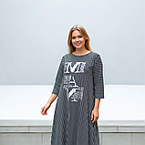 Плаття туніка довга великого розміру жіноча 58/60, фото 2