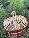 Корзина святкова з лози. Арт:0-184, фото 5