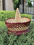 Корзина святкова з лози. Арт:0-184, фото 2