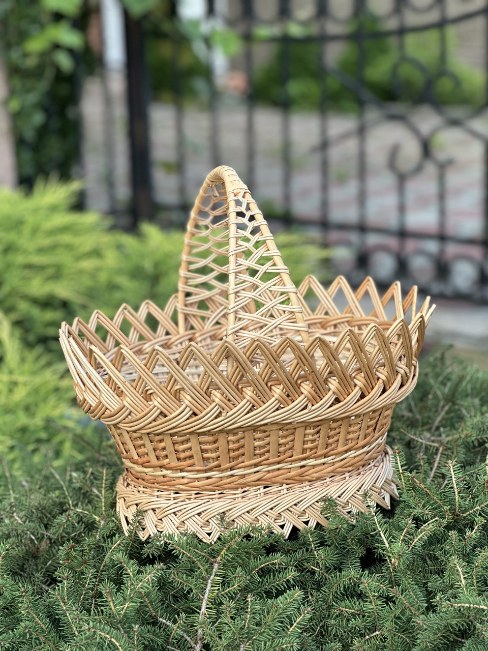 Корзина плетена з лози. Арт:0-185, фото 1
