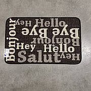 0,50х0,80 Килимок на підлогу в коридор, кухню, ванну на гумовій основі, не ковзає  Flex 19501/91