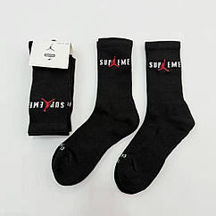 Чорні шкарпетки Supreme Jordan Джордан спортивні