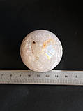 Агат квітковий натуральний сфера шар куля з квіткового агату. 44 мм., фото 8