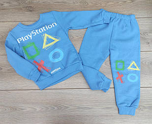 Дитячий костюм тринитка з начосом для хлопчиків розміри 104,110 см