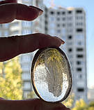 Раух топаз натуральний димчастий кварц овал камінь кабошон .50*36*23 мм., фото 3