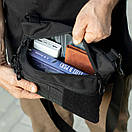 Сумка месенджер Elit Tact чорна з MOLLE через плече | Барсетка тактична, фото 8