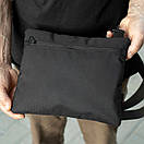 Сумка месенджер Elit Tact чорна з MOLLE через плече | Барсетка тактична, фото 7