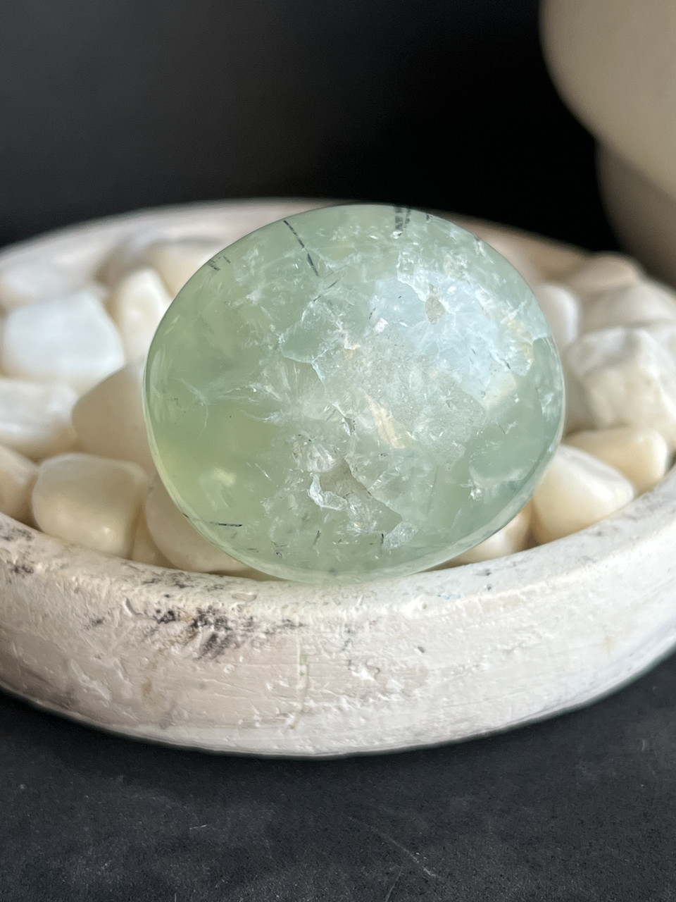 Преніт натуральний овал камінь преніт 34*29*24 мм, фото 1