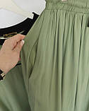 Костюм літній жіночий (футболка та спідниця) зелений. XL, XXL, 3XL, фото 7