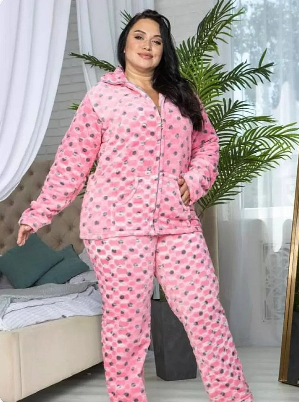 Тепла жіноча піжама Welsoft Новинка, фото 1