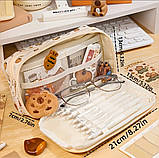 Шкільний пенал для дівчинки Капібара з блокнотом і наклейками!, фото 3