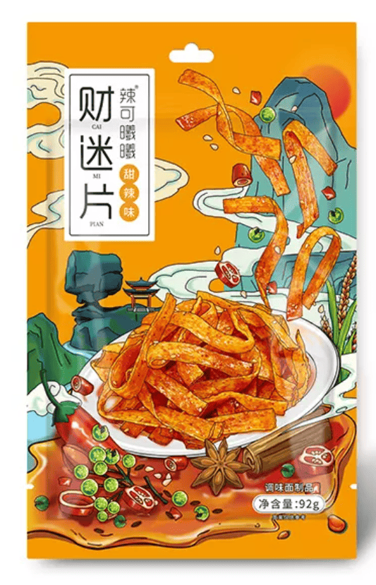 Снек латяо Lakexixi Temper Latiao Money Grubber Slice 92г, фото 1