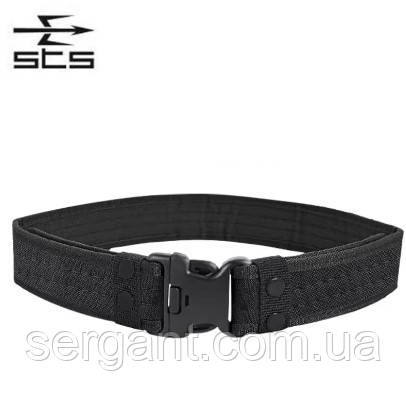 Тактичний поясний ремінь ТРМ-5 Black (чорний), фото 1