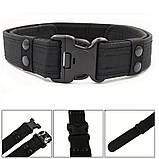 Тактичний поясний ремінь ТРМ-5 Black (чорний), фото 2